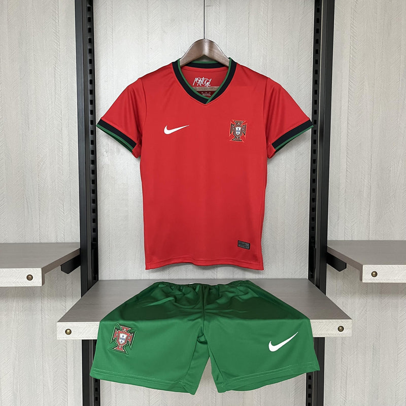 Kit Infantil Portugal Home 24/25 - Vermelho