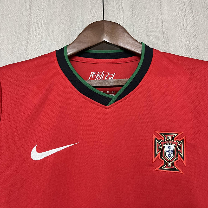 Kit Infantil Portugal Home 24/25 - Vermelho