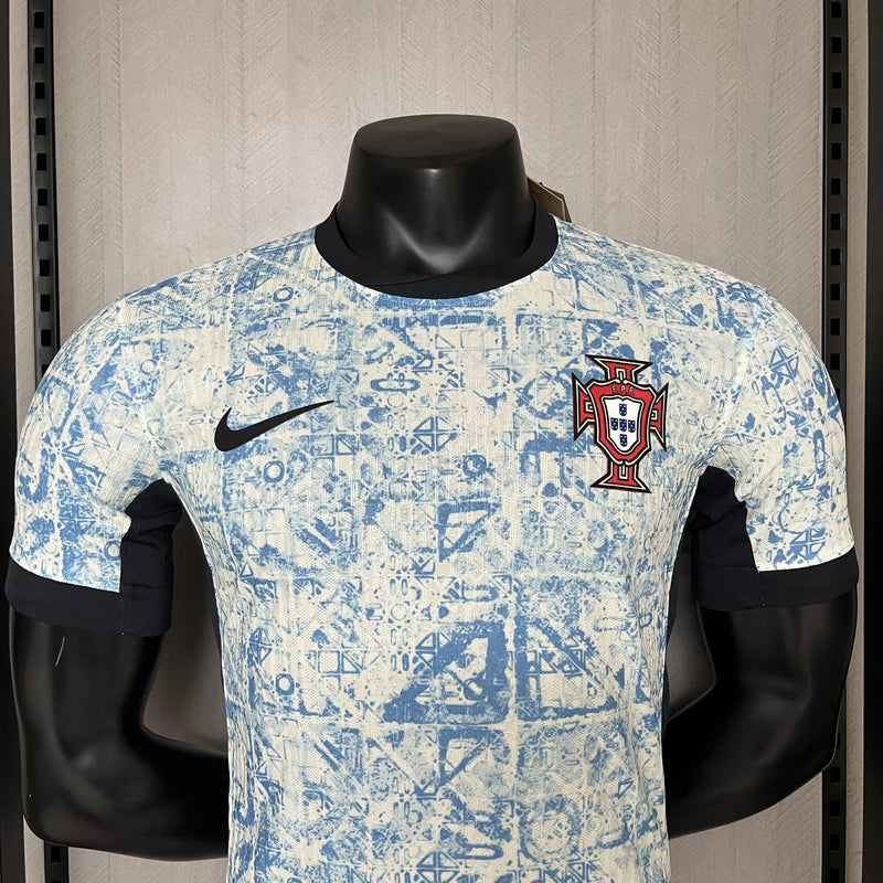 Camisa Portugal Away 24/25 Versão Jogador - Azul claro
