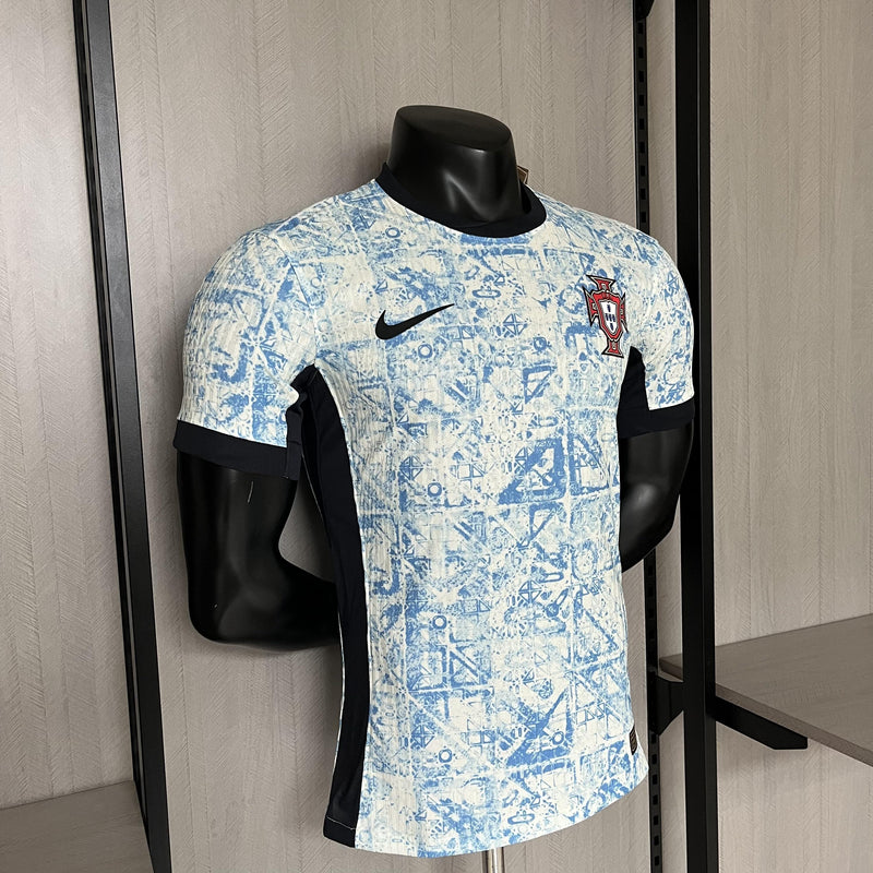 Camisa Portugal Away 24/25 Versão Jogador - Azul claro