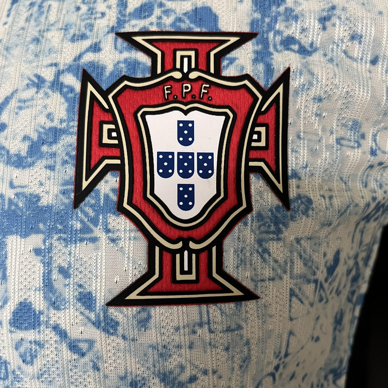 Camisa Portugal Away 24/25 Versão Jogador - Azul claro