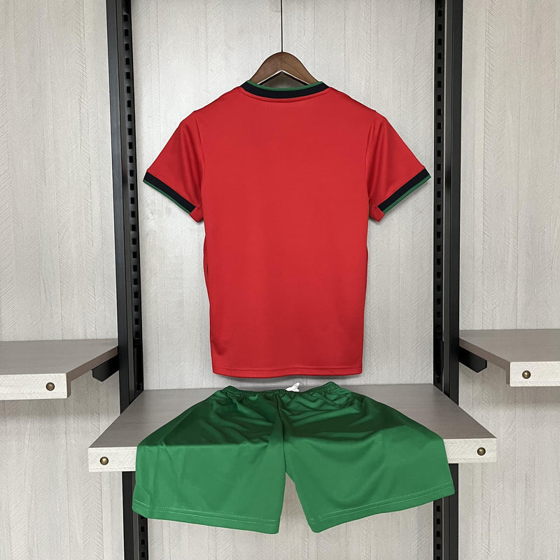 Kit Infantil Portugal Home 24/25 - Vermelho