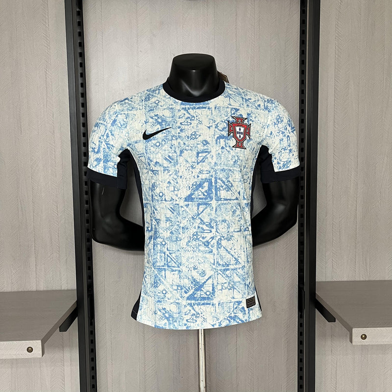 Camisa Portugal Away 24/25 Versão Jogador - Azul claro