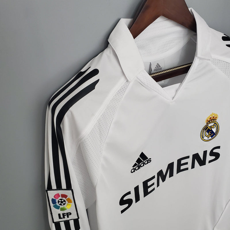 Camisa Real Madrid Titular 05/06 - Versão Retro Manga Comprida - STARK STORE - Artigos Esportivos