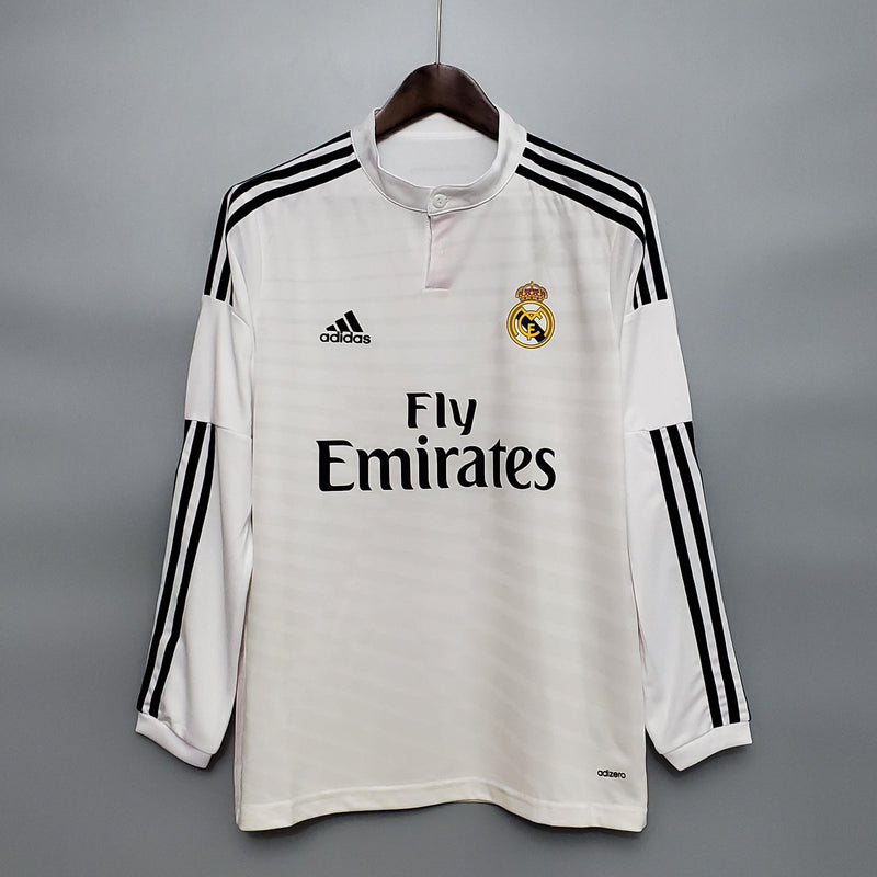Camisa Real Madrid Titular 14/15 - Versão Retro Manga Comprida - STARK STORE - Artigos Esportivos
