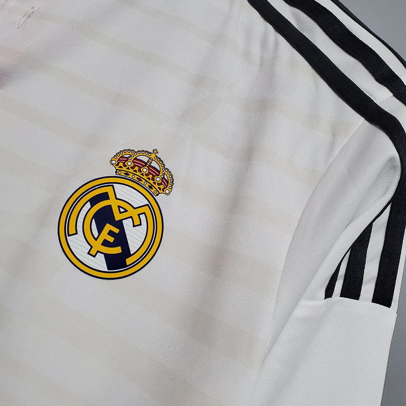 Camisa Real Madrid Titular 14/15 - Versão Retro Manga Comprida - STARK STORE - Artigos Esportivos