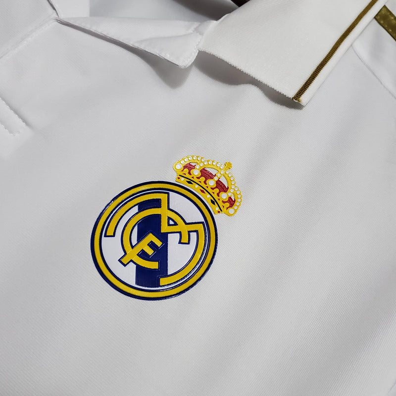 Camisa Real Madrid Titular 11/12 - Versão Retro Manga Comprida - STARK STORE - Artigos Esportivos