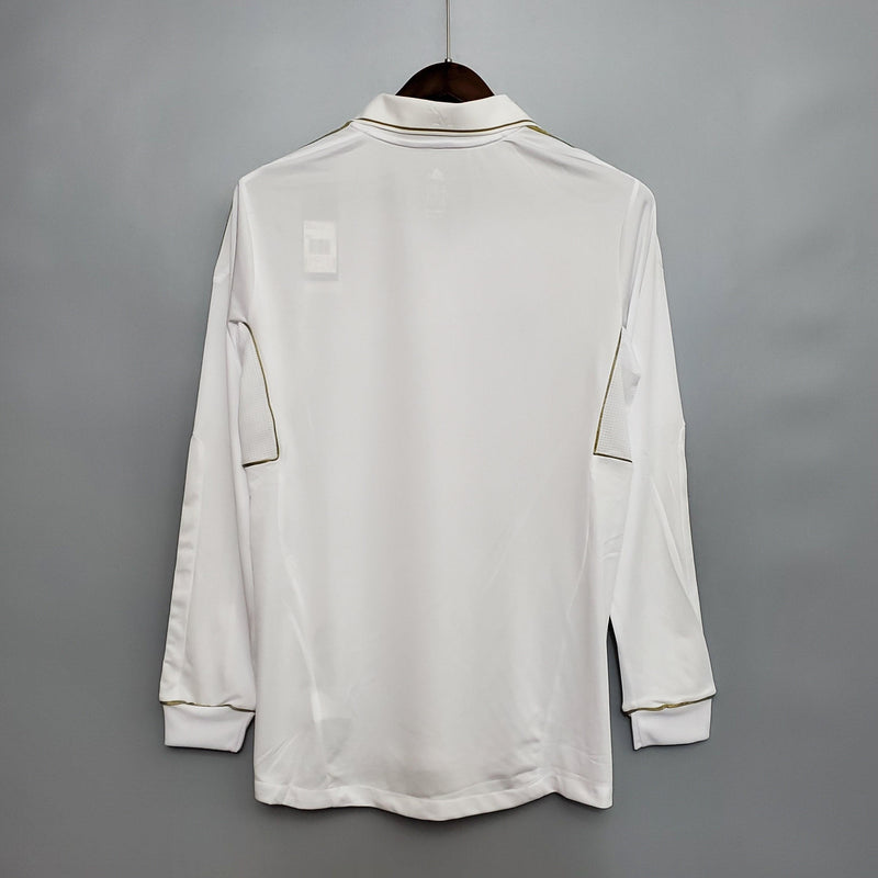 Camisa Real Madrid Titular 11/12 - Versão Retro Manga Comprida - STARK STORE - Artigos Esportivos