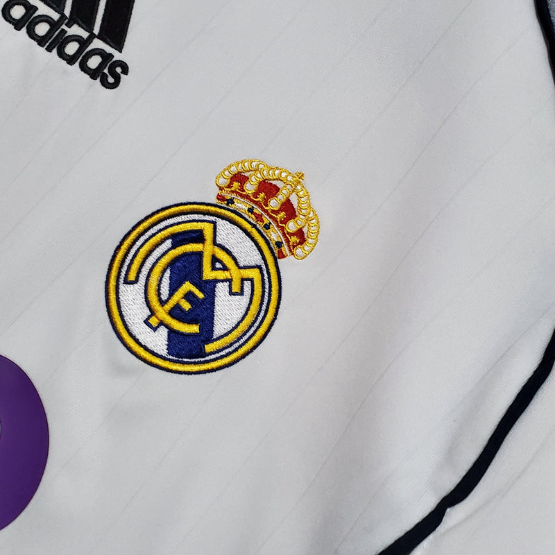 Camisa Real Madrid Titular 06/07 - Versão Retro Manga Comprida - STARK STORE - Artigos Esportivos
